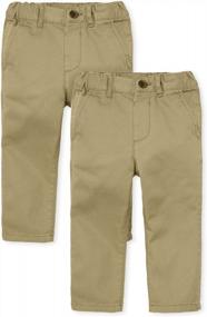 img 4 attached to Chic Skinny Chino Pants For Baby And Toddler Boys By The Children'S Place
