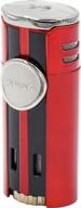 xikar hp4 quad flame cigar lighter in daytona red gift box - high performance & attractive! logo