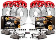 enhance your truck's braking performance with power stop kc6268-36 z36 brake pad and rotor kit + red powder coated calipers логотип