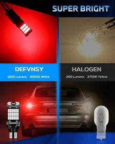 img 1 attached to 6-Pack Qoope Super Bright 921 LED Bulb Non-Polarity 912 T15 W16W For Parking Tail Brake Lights | 45-SMD 4014 Chipsets Canbus Error Free Red
