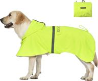 koogal pet large dog raincoat: waterproof apparel poncho for medium and large dogs логотип