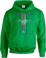 ford mustang hooded sweatshirt design royal small automotive enthusiast merchandise ~ apparel logo