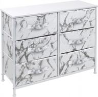 organize your home with the sorbus 6-drawer dresser and storage chest in marble white logo