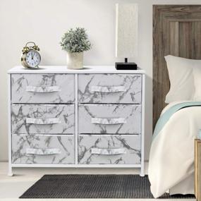 img 3 attached to Organize Your Home With The Sorbus 6-Drawer Dresser And Storage Chest In Marble White