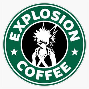 img 1 attached to Explosion Coffee Bakugo Sticker Laptop