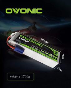 img 1 attached to Аккумулятор Ovonic большой емкости 12000 мАч 22,2 В 6S Lipo с разъемом EC5, идеально подходит для гонок FPV