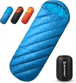 img 4 attached to Lightweight 3-4 Season Camping Sleeping Bag For Hiking & Outdoor - Bessport 32℉/0℃ Extreme Bag Ideal For Adults, Boys & Girls