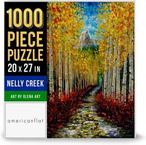 img 3 attached to Nature Jigsaw Puzzle, 1000 Pieces, 20X27 Inches, Featuring Nelly Creek Art By Olena Art (PUZZ2027A265P005) From Americanflat