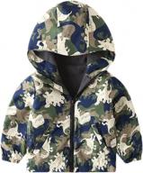 stay snug with feidoog baby fleece cartoon hooded jacket: ideal for spring and fall logo