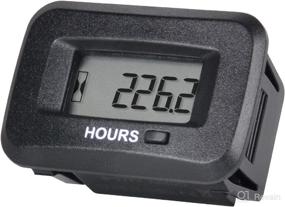 img 4 attached to 💡 Jayron Digital LCD AC/DC Hour Meter: Resettable Running Hours, Waterproof, Ideal for Generators, Compressors, Garden Equipment, and More (HM038AD-C1)