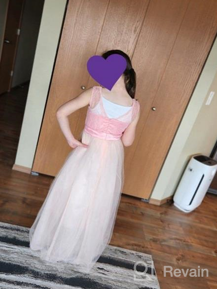 img 1 attached to Stunning TTYAOVO Girls Pageant Ball Gowns: Exquisite Chiffon Embroidered Wedding Party Dress for Kids review by Joe Lara