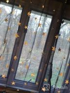 img 1 attached to Kotile Sheer Door Curtain Panels With Gold Foil Star Pattern - Perfect For Nursery Or Kid'S Bedroom (2 Panels, 52X63 Inches) review by Jim Ledbetter