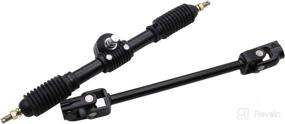 img 1 attached to High-Performance Adjustable 300mm Steering Wheel Gear Rack Pinion Tie Rod Rack Assembly for 110cc-150cc Go Karts, ATVs, UTVs, and Bikes