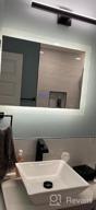 картинка 1 прикреплена к отзыву Обновите свою ванную комнату с помощью современной светодиодной панели Joossnwell Modern LED Vanity Light Bar - 23,62 дюйма регулируемые черные светильники для ванной комнаты для прохладной и стильной атмосферы от David Stewart