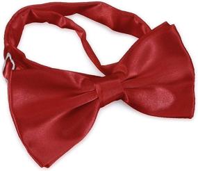 img 2 attached to AVANTMEN Bowties: Premium Satin Solid Men's Accessories for Ties, Cummerbunds & Pocket Squares