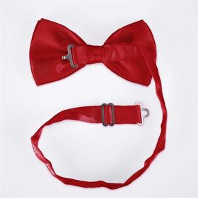 img 1 attached to AVANTMEN Bowties: Premium Satin Solid Men's Accessories for Ties, Cummerbunds & Pocket Squares