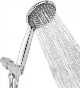 img 4 attached to Arespark High Pressure Shower Head With Handheld - Premium 5-Setting Rainfall Spa Detachable Shower Set For A Luxurious Bath Experience