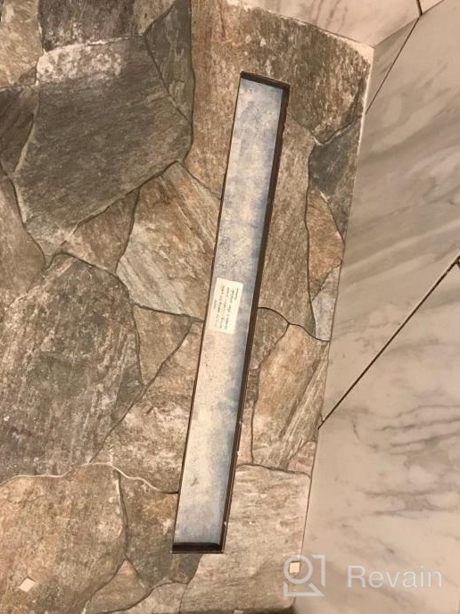 img 1 attached to Stylish And Durable Neodrain Linear Shower Drain With Brickwork Pattern Grate - Perfect For Modern Bathrooms review by Gavin Ghram