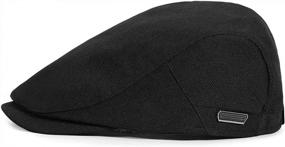 img 1 attached to Stay Stylish And Warm With FALETO Men'S Ivy Gatsby Hat – Perfect For Driving, Hunting, And More!