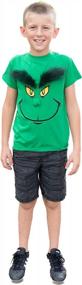 img 1 attached to ComfyCamper Adult Green Monster Shirt-костюм для лица футболка Рождество Хэллоуин праздничная футболка для мужчин женщин