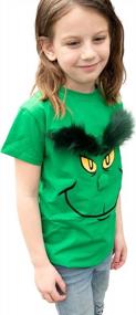 img 2 attached to ComfyCamper Adult Green Monster Shirt-костюм для лица футболка Рождество Хэллоуин праздничная футболка для мужчин женщин