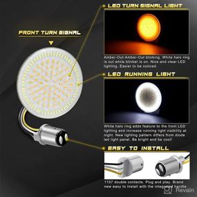 img 3 attached to 🔧 NTHREEAUTO 1157 LED Turn Signals: Upgrade Your Harley with 2-Inch Bullet SMD Brake Running Lights