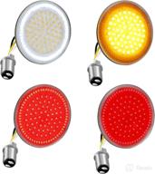 🔧 nthreeauto 1157 led turn signals: upgrade your harley with 2-inch bullet smd brake running lights логотип