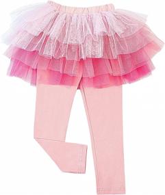 img 2 attached to 👖 Stretchy Twinkle Footless Pantskirt - Girls' Clothing Leggings