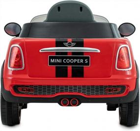 img 2 attached to 6V Electric Mini Cooper S Car For Kids With Working LED Headlights, Realistic Engine & Horn Noises - 2.5 MPH Top Speed (Red)