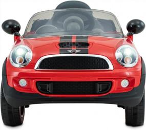 img 3 attached to 6V Electric Mini Cooper S Car For Kids With Working LED Headlights, Realistic Engine & Horn Noises - 2.5 MPH Top Speed (Red)