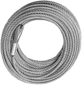 img 1 attached to Galvanized Winch Cable 5/16" X 100Ft 9,800Lb Strength 4X4 Vehicle Recovery