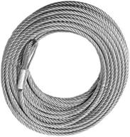 galvanized winch cable 5/16" x 100ft 9,800lb strength 4x4 vehicle recovery logo