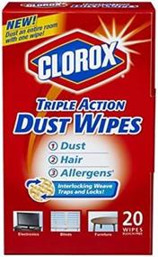 img 3 attached to The Clorox Company 31313 🧻 20CT Dust Wipes - 20 Pack, White