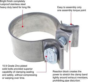 img 3 attached to Narrow Exhaust Muffler Stainless Connection Replacement Parts