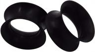 upgrade your piercing game with oyaface 2 pc soft silicone tunnels - 8g-25mm sizes available! logo