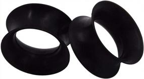 img 4 attached to Upgrade Your Piercing Game With Oyaface 2 PC Soft Silicone Tunnels - 8G-25Mm Sizes Available!
