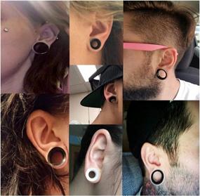 img 1 attached to Upgrade Your Piercing Game With Oyaface 2 PC Soft Silicone Tunnels - 8G-25Mm Sizes Available!