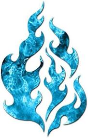 img 3 attached to Fire Flames Art - Vinyl Decal Sticker - 3 Exterior Accessories