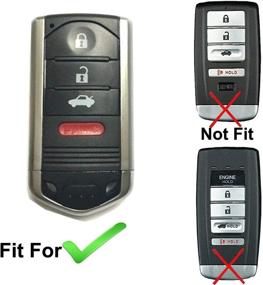 img 3 attached to 🔑 Coolbestda 2Pcs Keyless Entry Remote Fob Case Skin Cover Protector for Acura MDX TL TLX ZDX RDX TSX RL ZD IL M3N5WY8145 (Not Compatible with Engine Hold FOB)