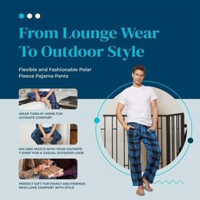 img 1 attached to 🔥 Ultimate Comfort and Style: Active Club Fleece Lounge Pajama Men's Clothing