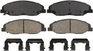 🔵 wagner quickstop zd1332 ceramic disc brake pad set - high performance grey & black, 8.5 inch логотип