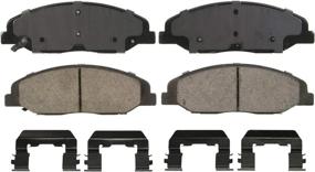 img 4 attached to 🔵 Wagner QuickStop ZD1332 Ceramic Disc Brake Pad Set - High Performance Grey & Black, 8.5 Inch