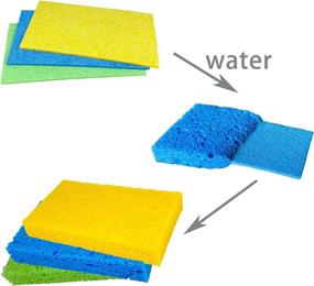 img 2 attached to 🧽 Large, Heavy Duty CGR Kitchen Sponges – Clean Tough Messes Efficiently, Without Scratching. Eco-Friendly, Reusable, and Plastic-Free.