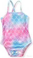 👶 adorable aalizzwell baby girls one piece swimsuit: stylish and comfortable bathing suit for little water divas logo