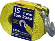 🔗 high-strength 2" x 15' tow strap with 10,000 lbs capacity - durable hooks for safe towing логотип