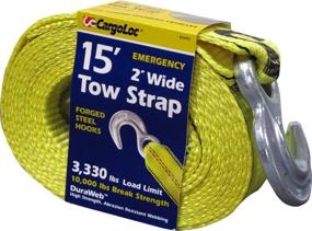 img 1 attached to 🔗 High-Strength 2" x 15' Tow Strap with 10,000 lbs Capacity - Durable Hooks for Safe Towing