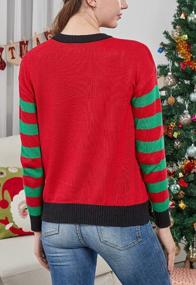 img 1 attached to Novelty Funny Ugly Christmas Reindeer Sweater For Women And Men - Classic Knitted Crew Neck Pullover For Holiday Festivities