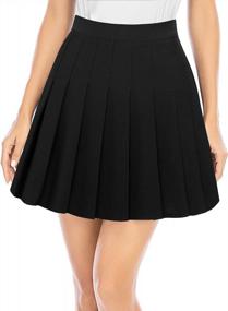 img 3 attached to Flaunt Your Style With DRESSTELLS High Waisted Pleated Skirts For Women