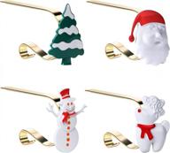 add holiday charm to your mantle with shareconn's adjustable non-slip christmas stocking holder logo