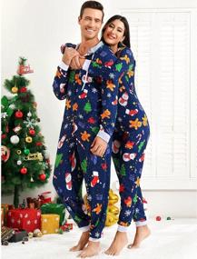 img 2 attached to Get Festive In Zhitunemi'S Adult Christmas Onesies: Matching Pajama Sets For The Whole Family With Fun Hoodie Jumpsuits.